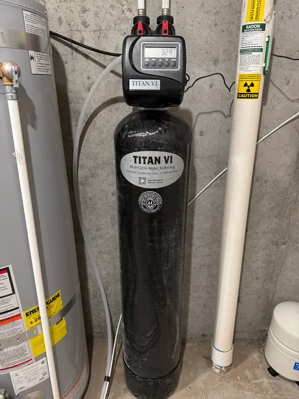 Water softener installation